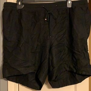 Lane Bryant Black Linen Shorts